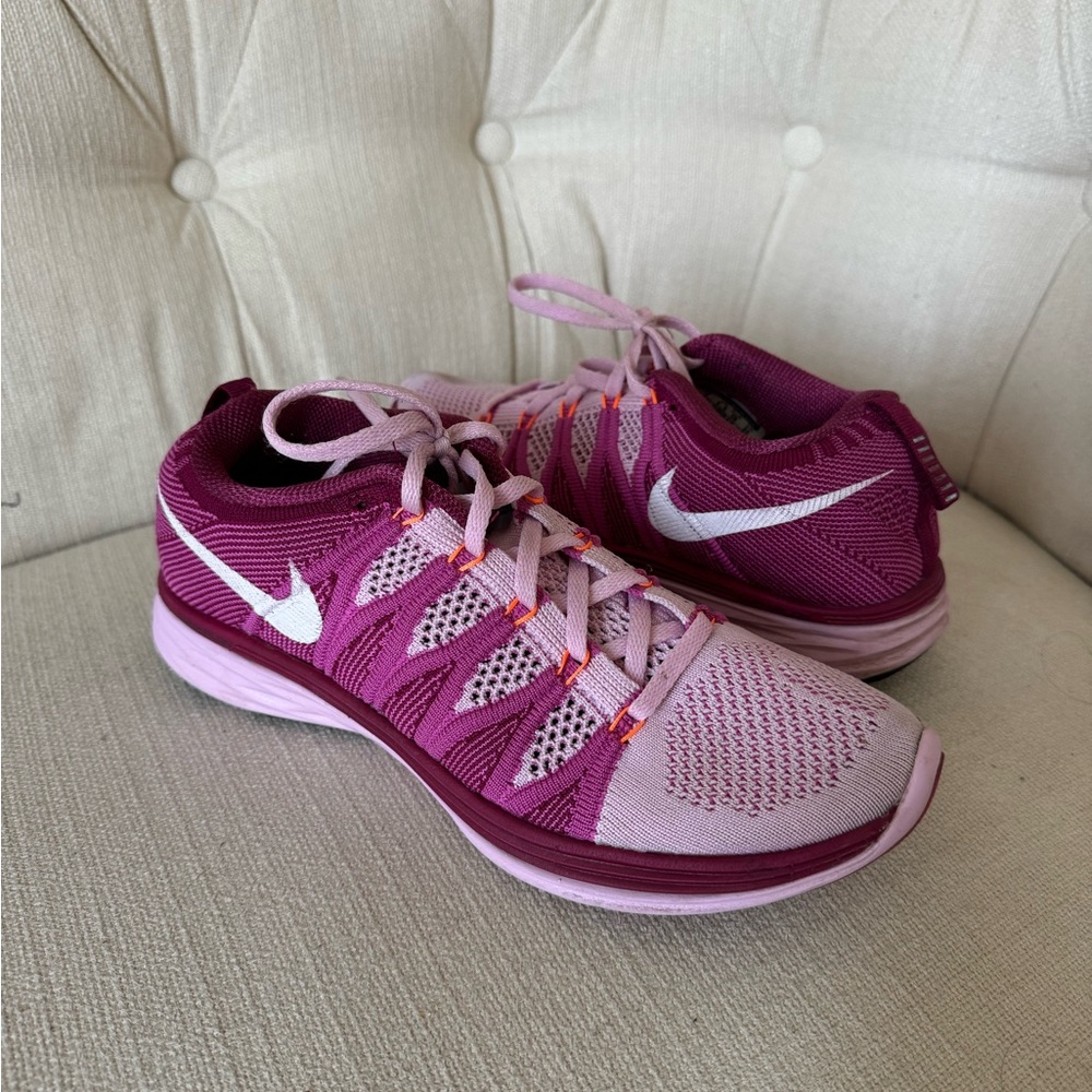 Nike Pink Athletic Shoes Lightweight Mesh Design